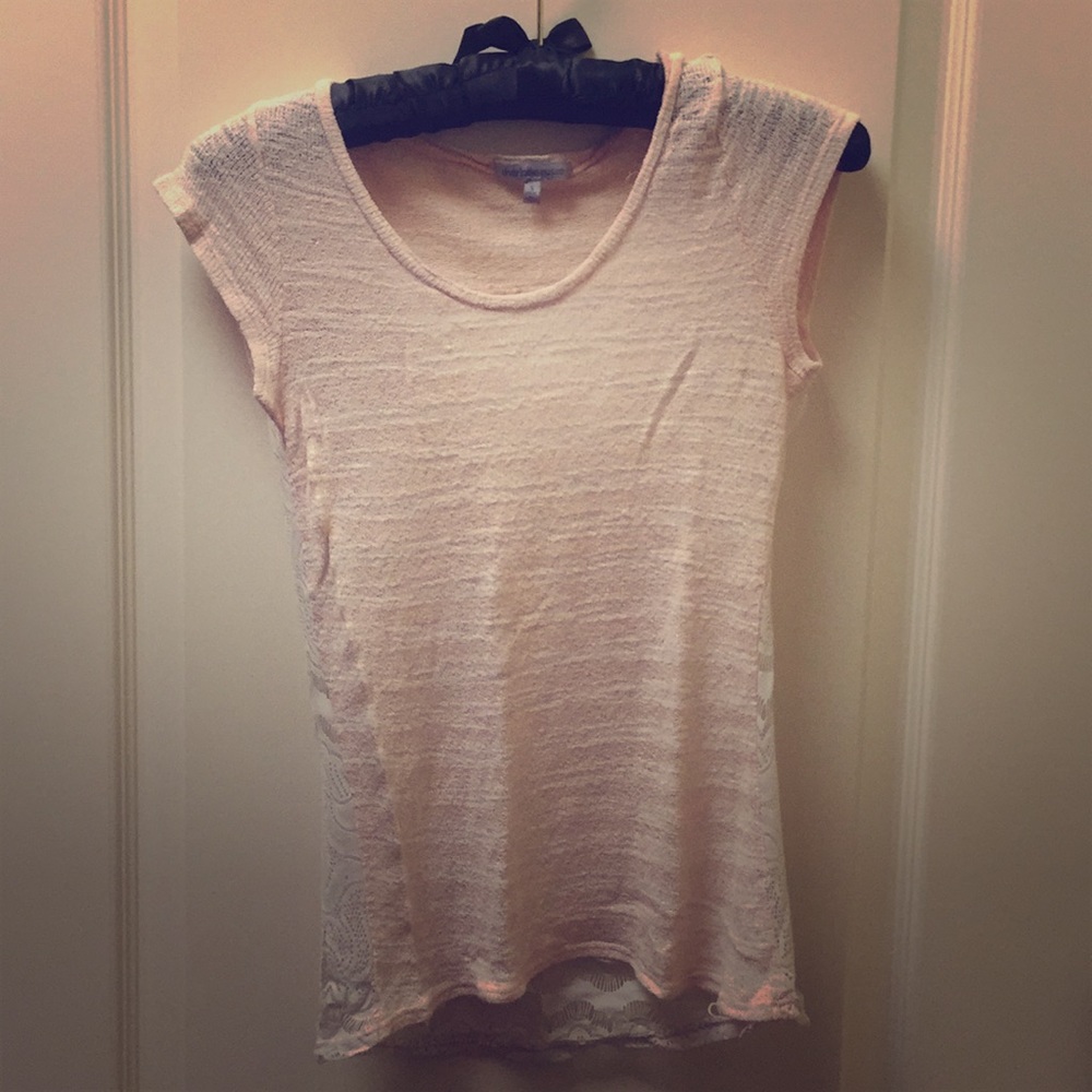 Shirt with a laced back